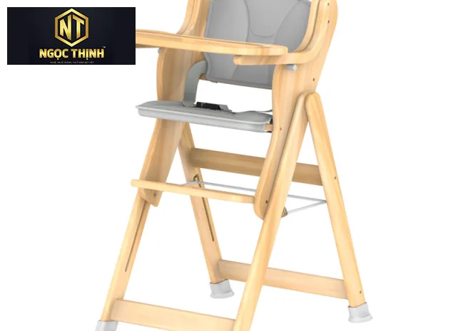 GHẾ GỖ ĂN DẶM AN TOÀN CHO BÉ